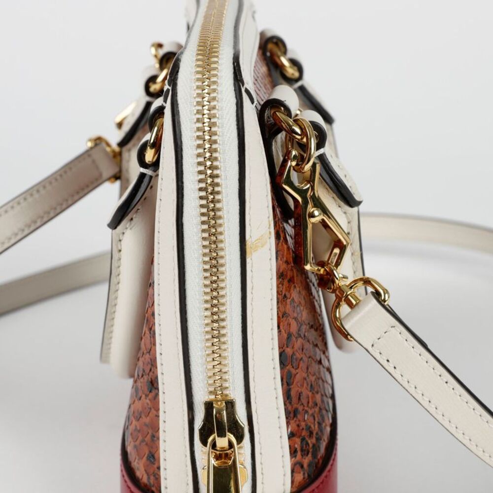 Horsebit Mini Python Top Handle Tote Shoulder Bag - image 5